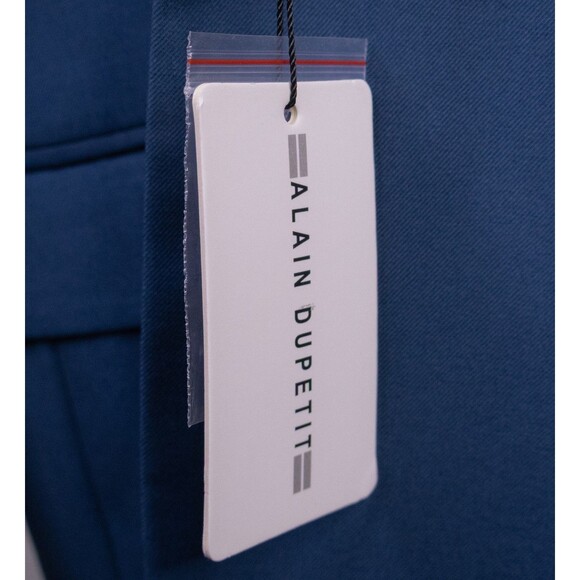 Alain Dupetit Sport Coat Jacket Blazer Sz 58L Poly Blend 2-Button Solid Blue NWT - Picture 7 of 16